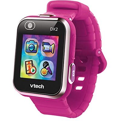 VTech Kidizoom DX2 Smart Watch Smartwatch voor kinderen, dubbele camera, video, games, framboos kleur, ESP-versie (80-193847) VTech Kidizoom DX2 Smart Watch Smartwatch voor kinderen, dubbele camera, video, games, framboos kleur, ESP-versie (80-193847)