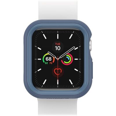 Otterbox Bumper voor Apple Watch Series SE (3/2nd/1st gen)/6/5/4-44mm, Schokbestendig, Valbestendig, Elegante beschermhoes voor Apple Watch, beschermt het scherm en de randen, Blauw Otterbox Bumper voor Apple Watch Series SE (3/2nd/1st gen)/6/5/4-44mm, Schokbestendig, Valbestendig, Elegante beschermhoes voor Apple Watch, beschermt het scherm en de randen, Blauw