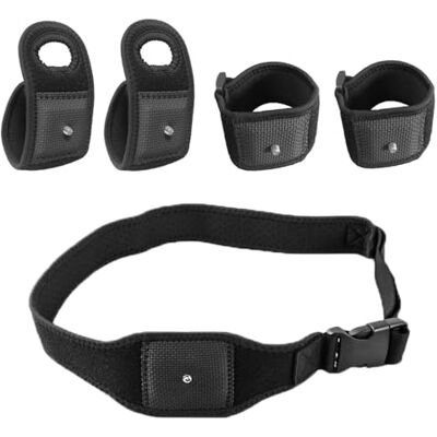 RSFIL HTC Vive Tracker, Vive Ultimate Tracker, Tundra Tracker Full Virtual Reality tracking-riem, 1 riem, 2 polsbandjes en 2 handpalmbanden. RSFIL HTC Vive Tracker, Vive Ultimate Tracker, Tundra Tracker Full Virtual Reality tracking-riem, 1 riem, 2 polsbandjes en 2 handpalmbanden.