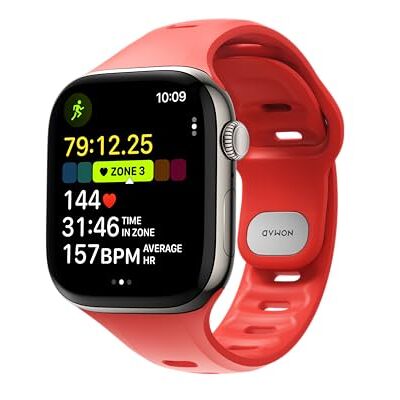 NOMAD Tempo armband voor Apple Watch Ultra 3 en 2, sportarmband voor Apple Watch, compatibel met serie 11, Ultra, 2 en 3, serie 1-11 en iWatch SE NOMAD Tempo armband voor Apple Watch Ultra 3 en 2, sportarmband voor Apple Watch, compatibel met serie 11, Ultra, 2 en 3, serie 1-11 en iWatch SE