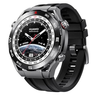Huawei Watch Ultimate Smartwatch, ECG-analyse, duiktechnologie tot 100 m, geavanceerde gezondheidsbewaking, 14 dagen batterijduur, nieuwe verzendmodus, zwart, compatibel met Android en iOS Huawei Watch Ultimate Smartwatch, ECG-analyse, duiktechnologie tot 100 m, geavanceerde gezondheidsbewaking, 14 dagen batterijduur, nieuwe verzendmodus, zwart, compatibel met Android en iOS