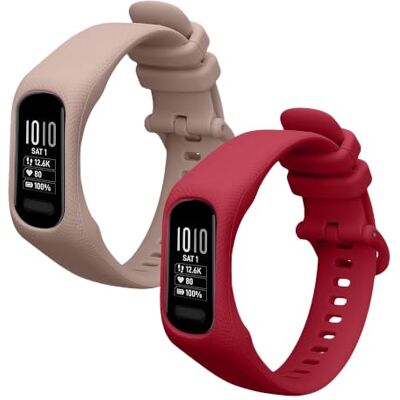 kwmobile Bracelet compatible avec Garmin vivosmart 5 / Smart 5 bracelet 2x de rechange en silicone pour fitness tracker kwmobile Bracelet compatible avec Garmin vivosmart 5 / Smart 5 bracelet 2x de rechange en silicone pour fitness tracker