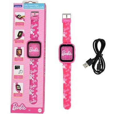 Lexibook , Barbie, Selfie-camera, HD-touchscreen, 720p-camera, MP3-speler, geïntegreerde luidspreker, dictafoon, stappenteller, 5 spellen, roze, DMW070BB Lexibook , Barbie, Selfie-camera, HD-touchscreen, 720p-camera, MP3-speler, geïntegreerde luidspreker, dictafoon, stappenteller, 5 spellen, roze, DMW070BB