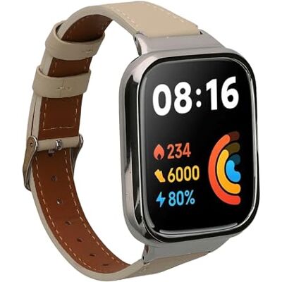 kwmobile Armband compatibel met Xiaomi Redmi Watch 3 Active/Redmi Watch 3 Lite, reservearmband van echt leer voor fitnesstracker kwmobile Armband compatibel met Xiaomi Redmi Watch 3 Active/Redmi Watch 3 Lite, reservearmband van echt leer voor fitnesstracker