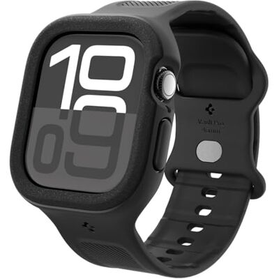 Spigen Vault Pro Beschermhoes met armband, compatibel met Apple Watch Series 11/10, 46 mm (2025/2024), mat zwart Spigen Vault Pro Beschermhoes met armband, compatibel met Apple Watch Series 11/10, 46 mm (2025/2024), mat zwart