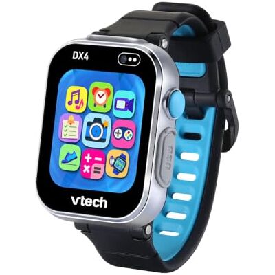 VTech Kidizoom DX4 Smartwatch 16-in-1 Italiaans zwart 5 jaar en ouder Smartwatch, 16-in-1, dubbele selfie-camera, foto's en video's, 8 games, zaklamp, Italiaanse taal VTech Kidizoom DX4 Smartwatch 16-in-1 Italiaans zwart 5 jaar en ouder Smartwatch, 16-in-1, dubbele selfie-camera, foto's en video's, 8 games, zaklamp, Italiaanse taal