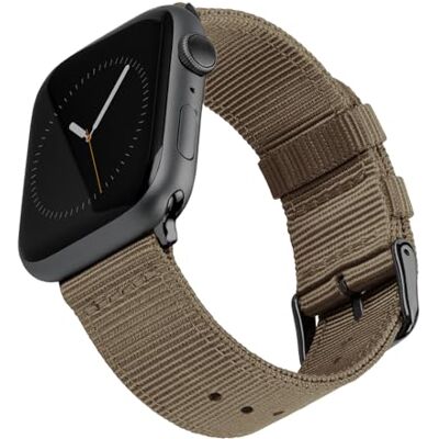 Archer Watch Straps Vervangende Horlogebanden van Hoogwaardig Nylon voor Apple Watch (Kaki, Zwart, 42/44/45mm) Archer Watch Straps Vervangende Horlogebanden van Hoogwaardig Nylon voor Apple Watch (Kaki, Zwart, 42/44/45mm)