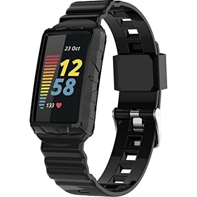 INF Compatibel met Fitbit Charge 6/4/4 SE/3/3 SE, siliconen horlogebandje, reservearmband voor dames en heren INF Compatibel met Fitbit Charge 6/4/4 SE/3/3 SE, siliconen horlogebandje, reservearmband voor dames en heren