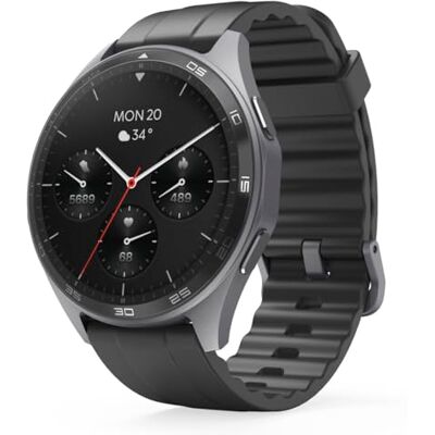 Hama Smartwatch (1,43 inch AMOLED-kleurendisplay, GPS, telefoonfunctie, waterdicht, WhatsApp, spraakassistent, slaaptracking, 110 sportmodi + trainingsplannen, stappenteller, monitor Hama Smartwatch (1,43 inch AMOLED-kleurendisplay, GPS, telefoonfunctie, waterdicht, WhatsApp, spraakassistent, slaaptracking, 110 sportmodi + trainingsplannen, stappenteller, monitor
