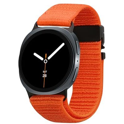 kwmobile Armband compatibel met Samsung Galaxy Watch 8 Galaxy/Galaxy Watch 8 Classic 46 mm, nylon reservebandjes voor fitnesstracker, oranje kwmobile Armband compatibel met Samsung Galaxy Watch 8 Galaxy/Galaxy Watch 8 Classic 46 mm, nylon reservebandjes voor fitnesstracker, oranje