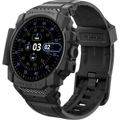 Spigen Rugged Armor Pro beschermhoes met armband, compatibel met Google Rugged Armor Pro Armband van TPU, zacht, duurzaam, kras- en schokbestendig, mat zwart Spigen Rugged Armor Pro beschermhoes met armband, compatibel met Google Rugged Armor Pro Armband van TPU, zacht, duurzaam, kras- en schokbestendig, mat zwart