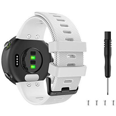 MoKo Band compatibel met Garmin Forerunner 45, zachte siliconen, verstelbaar, reserveband MoKo Band compatibel met Garmin Forerunner 45, zachte siliconen, verstelbaar, reserveband