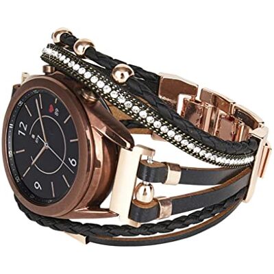 Generic Konafei Armband compatibel met Samsung Galaxy Watch 5&4/Active 2 40 mm 44 mm/Watch 5 Pro 45 mm/Galaxy Watch 4 Classic 42 mm 46 mm/Watch 3 41 mm 20 mm leren armband met metalen gesp voor dames Generic Konafei Armband compatibel met Samsung Galaxy Watch 5&4/Active 2 40 mm 44 mm/Watch 5 Pro 45 mm/Galaxy Watch 4 Classic 42 mm 46 mm/Watch 3 41 mm 20 mm leren armband met metalen gesp voor dames
