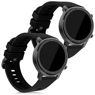 kwmobile Armband compatibel met Huami Amazfit GTR (47 mm) / GTR 2 / GTR 2e / GTR3 / GTR 3 Pro armband 2 x reservearmband van siliconen voor fitnesstracker kwmobile Armband compatibel met Huami Amazfit GTR (47 mm) / GTR 2 / GTR 2e / GTR3 / GTR 3 Pro armband 2 x reservearmband van siliconen voor fitnesstracker