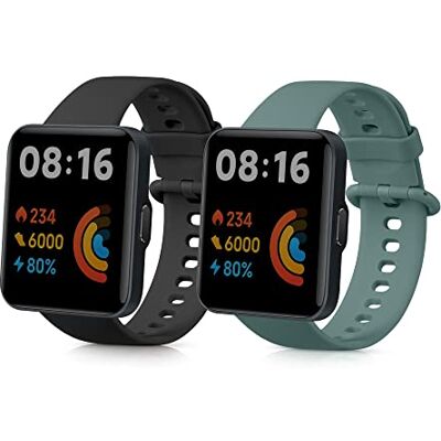 kwmobile Bandje compatibel met Xiaomi Redmi Watch 2 Lite 2 x reservearmband van siliconen voor fitnesstracker kwmobile Bandje compatibel met Xiaomi Redmi Watch 2 Lite 2 x reservearmband van siliconen voor fitnesstracker