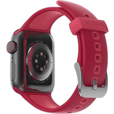 Otterbox All Day armband voor Apple Watch Series 9/8/7/6/SE 2e gen/SE 1e gen/5/4/3-38 mm/40 mm/41 mm, reservearmband van duurzame zachte siliconen voor Apple Watch, rood Bracelet de rechange en silicone doux au toucher, durable, pour Apple Watch Otterbox All Day armband voor Apple Watch Series 9/8/7/6/SE 2e gen/SE 1e gen/5/4/3-38 mm/40 mm/41 mm, reservearmband van duurzame zachte siliconen voor Apple Watch, rood Bracelet de rechange en silicone doux au toucher, durable, pour Apple Watch