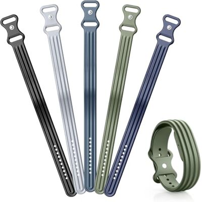 TiMOVO Vervangende actieve bandjes compatibel met Google Fitbit Air 5 stuks Zachte ademende siliconen band voor dames en heren TiMOVO Vervangende actieve bandjes compatibel met Google Fitbit Air 5 stuks Zachte ademende siliconen band voor dames en heren