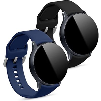 kwmobile Armband compatibel met Samsung Galaxy Active 2/Watch 4/5/6 Galaxy Watch 7/FE armband, 2 x reservearmband van siliconen voor fitnesstracker kwmobile Armband compatibel met Samsung Galaxy Active 2/Watch 4/5/6 Galaxy Watch 7/FE armband, 2 x reservearmband van siliconen voor fitnesstracker