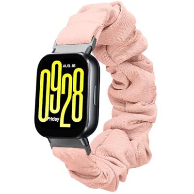 kwmobile Armband compatibel met Xiaomi Redmi Watch 5 Active/Watch 5 Lite, reservearmband voor fitnesstracker, oudroze, Katoen katoen Rubberen band kwmobile Armband compatibel met Xiaomi Redmi Watch 5 Active/Watch 5 Lite, reservearmband voor fitnesstracker, oudroze, Katoen katoen Rubberen band