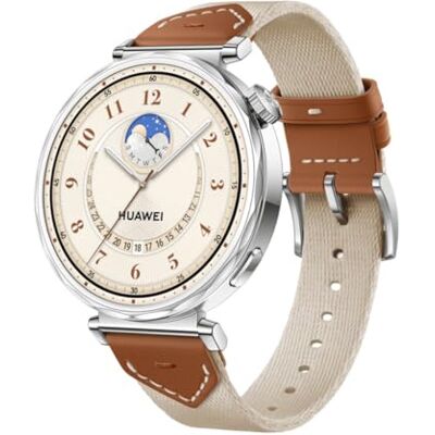 Huawei Watch GT 5 41 mm smartwatch, elegant design, nieuwe loop- en fietsmodus, gezondheidsbewaking, 7 dagen batterijduur, iOS en Android, bruin Huawei Watch GT 5 41 mm smartwatch, elegant design, nieuwe loop- en fietsmodus, gezondheidsbewaking, 7 dagen batterijduur, iOS en Android, bruin
