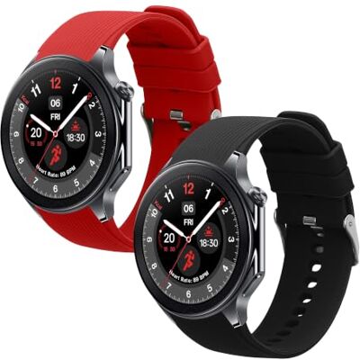 kwmobile Armband compatibel met OnePlus Watch 3/2/2R/Oppo Watch X2 armband 2 x reservearmband van siliconen voor fitnesstracker kwmobile Armband compatibel met OnePlus Watch 3/2/2R/Oppo Watch X2 armband 2 x reservearmband van siliconen voor fitnesstracker