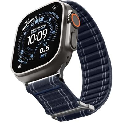 Spigen Basisarmband van stof met klittenbandsluiting ontworpen voor Apple Watch Ultra 3/2/1 49 mm, Series 11/10 46 mm, Series 9/8/7-4/SE 45 mm, 44 mm, Nylon, roestvrij staal Spigen Basisarmband van stof met klittenbandsluiting ontworpen voor Apple Watch Ultra 3/2/1 49 mm, Series 11/10 46 mm, Series 9/8/7-4/SE 45 mm, 44 mm, Nylon, roestvrij staal