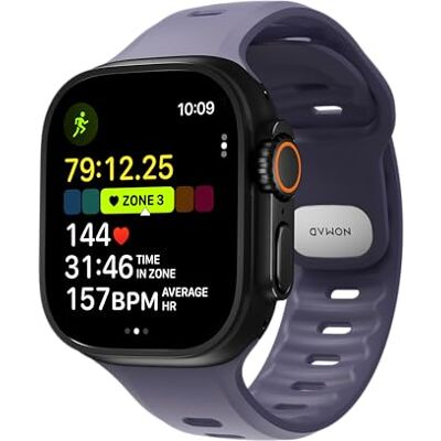 NOMAD Tempo Band voor Apple Watch 49 mm Waterdicht en dun sportbandje, Kunststof, Geen edelsteen NOMAD Tempo Band voor Apple Watch 49 mm Waterdicht en dun sportbandje, Kunststof, Geen edelsteen