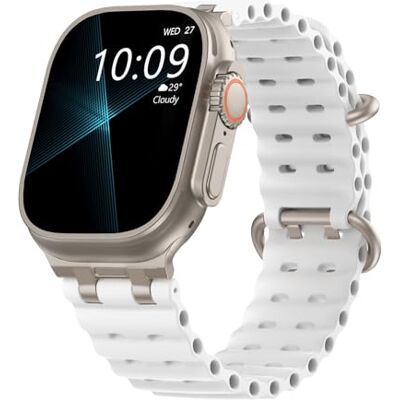 TiMOVO Ocean Bracelet compatible avec Apple Watch Ultra 3/2/1 de 49 mm avec connecteur métallique amélioré et respirant pour homme et femme TiMOVO Ocean Bracelet compatible avec Apple Watch Ultra 3/2/1 de 49 mm avec connecteur métallique amélioré et respirant pour homme et femme