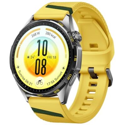 Huawei WATCH GT 7 46mm Smartwatch, Tot 21 dagen batterijduur, Geel Geavanceerde ski-modi, fysieke bereidheidsscore, hartslagmonitoring, compatibel met iOS en Android Huawei WATCH GT 7 46mm Smartwatch, Tot 21 dagen batterijduur, Geel Geavanceerde ski-modi, fysieke bereidheidsscore, hartslagmonitoring, compatibel met iOS en Android