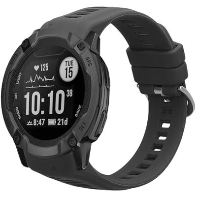 kwmobile Armband compatibel met Garmin Instinct 2S armband reservearmband voor fitness tracker TPU grijs kwmobile Armband compatibel met Garmin Instinct 2S armband reservearmband voor fitness tracker TPU grijs