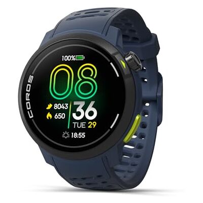 COROS PACE Pro GPS-sporthorloge, 1,3 inch AMOLED-touchscreen, snelste processor in zijn klasse, batterijduur van 20 dagen, navigatie met wereldwijde offline kaarten, slaapregistratie (Blauw) COROS PACE Pro GPS-sporthorloge, 1,3 inch AMOLED-touchscreen, snelste processor in zijn klasse, batterijduur van 20 dagen, navigatie met wereldwijde offline kaarten, slaapregistratie (Blauw)
