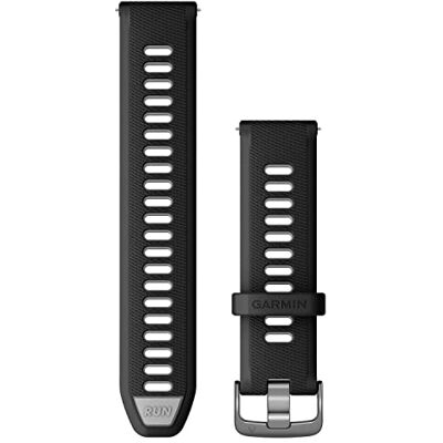 Garmin Forerunner 265 armband zwart/grijs Officiële horlogeband 22 mm, compatibel met een selectie van Forerunner & Venu, dagelijks gebruik, duurzaam Garmin Forerunner 265 armband zwart/grijs Officiële horlogeband 22 mm, compatibel met een selectie van Forerunner & Venu, dagelijks gebruik, duurzaam