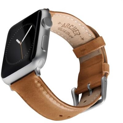 Archer Watch Straps Horlogebandje van hoogwaardig leer voor Apple Watch Archer Watch Straps Horlogebandje van hoogwaardig leer voor Apple Watch