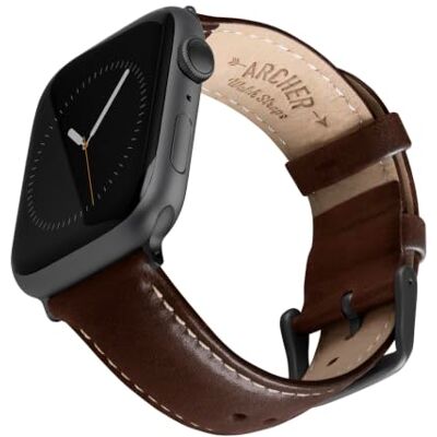 Archer Watch Straps Horlogebandje van hoogwaardig leer voor Apple Watch Archer Watch Straps Horlogebandje van hoogwaardig leer voor Apple Watch