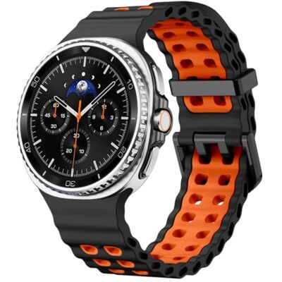SUNDAREE Armband compatibel met Samsung Galaxy Watch 8 Classic 46 mm 44 mm 40 mm LTE heren dames siliconen sport ademend smartwatch band voor SM-L500/SM-L330/SM-L320 SUNDAREE Armband compatibel met Samsung Galaxy Watch 8 Classic 46 mm 44 mm 40 mm LTE heren dames siliconen sport ademend smartwatch band voor SM-L500/SM-L330/SM-L320