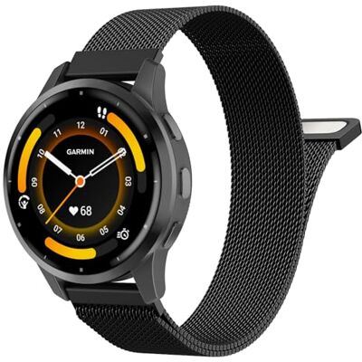 MoKo Magnetische mesh-armband compatibel met Garmin 18/20/22 mm Voor Venu 4 41 mm, Venu 3S, Vivoactive 4S 4 6, Forerunner 265S 265, snelwissel, verstelbare sluiting MoKo Magnetische mesh-armband compatibel met Garmin 18/20/22 mm Voor Venu 4 41 mm, Venu 3S, Vivoactive 4S 4 6, Forerunner 265S 265, snelwissel, verstelbare sluiting