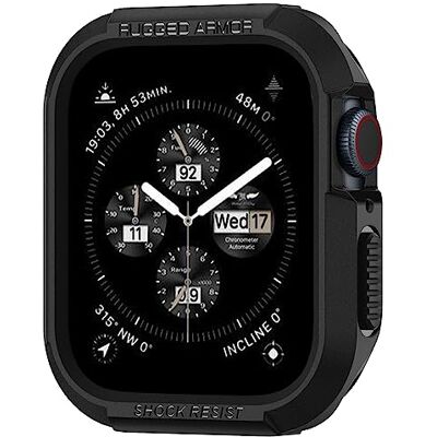 Spigen Rugged Armor Beschermhoes compatibel met Apple Watch serie 9/8/7 (45 mm) 6/5/SE (44 mm) Spigen Rugged Armor Beschermhoes compatibel met Apple Watch serie 9/8/7 (45 mm) 6/5/SE (44 mm)