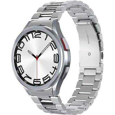 Spigen Moderne armband compatibel met Samsung Galaxy Watch 6 Classic 47 mm 2023 zilver Spigen Moderne armband compatibel met Samsung Galaxy Watch 6 Classic 47 mm 2023 zilver
