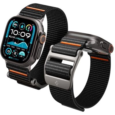 Spigen DuraPro Flex Ultra armband compatibel met Apple Watch Ultra 2/Ultra 49 mm, Series 9/8/7 45 mm, Series SE2/6/SE/5/4 44 mm en Series 3/2/1, 42 mm Spigen DuraPro Flex Ultra armband compatibel met Apple Watch Ultra 2/Ultra 49 mm, Series 9/8/7 45 mm, Series SE2/6/SE/5/4 44 mm en Series 3/2/1, 42 mm