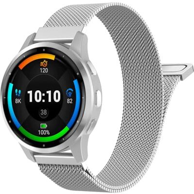 MoKo Magnetische mesh-armband compatibel met Garmin 18/20/22 mm Voor Venu 4 41 mm, Venu 3S, Vivoactive 4S 4 6, Forerunner 265S 265, snelwissel, verstelbare sluiting MoKo Magnetische mesh-armband compatibel met Garmin 18/20/22 mm Voor Venu 4 41 mm, Venu 3S, Vivoactive 4S 4 6, Forerunner 265S 265, snelwissel, verstelbare sluiting