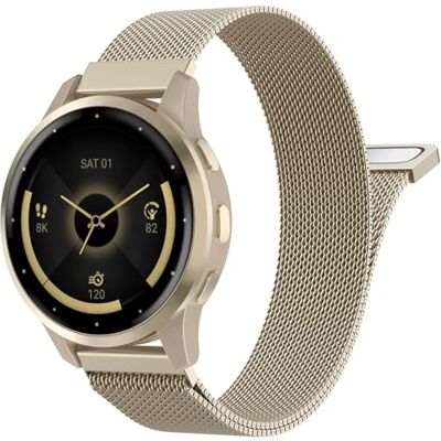 MoKo Magnetische mesh-armband compatibel met Garmin 18/20/22 mm Voor Venu 4 41 mm, Venu 3S, Vivoactive 4S 4 6, Forerunner 265S 265, snelwissel, verstelbare sluiting MoKo Magnetische mesh-armband compatibel met Garmin 18/20/22 mm Voor Venu 4 41 mm, Venu 3S, Vivoactive 4S 4 6, Forerunner 265S 265, snelwissel, verstelbare sluiting