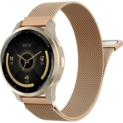 MoKo Magnetische mesh-armband compatibel met Garmin 18/20/22 mm Voor Venu 4 41 mm, Venu 3S, Vivoactive 4S 4 6, Forerunner 265S 265, snelwissel, verstelbare sluiting MoKo Magnetische mesh-armband compatibel met Garmin 18/20/22 mm Voor Venu 4 41 mm, Venu 3S, Vivoactive 4S 4 6, Forerunner 265S 265, snelwissel, verstelbare sluiting