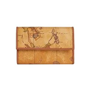 Classe Alviero Martini Prima Klasse portemonnee van leer met vakken, clipsluiting, natuur, 21 cm, portemonnee, Natuur, Portemonnee Classe Alviero Martini Prima Klasse portemonnee van leer met vakken, clipsluiting, natuur, 21 cm, portemonnee, Natuur, Portemonnee