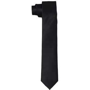 DonDon stropdassen voor heren, handgemaakt, zijdelook, 6 cm, zwart Eén maat DonDon stropdassen voor heren, handgemaakt, zijdelook, 6 cm, zwart Eén maat