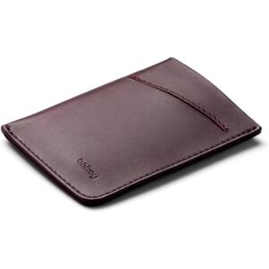 Bellroy Kaarthoes (minimalistische premium lederen kaarthouder of portemonnee, voor 2 tot 8 bankkaarten of visitekaartjes en gevouwen bankbiljetten), DeepPlum, Eén maat, Kaarthoes Bellroy Kaarthoes (minimalistische premium lederen kaarthouder of portemonnee, voor 2 tot 8 bankkaarten of visitekaartjes en gevouwen bankbiljetten), DeepPlum, Eén maat, Kaarthoes
