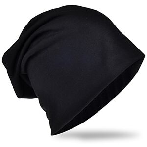 Miobo Slouch Beanie Muts, lang, effen, heren en dames, zwart., Eén maat Eén maat Miobo Slouch Beanie Muts, lang, effen, heren en dames, zwart., Eén maat Eén maat