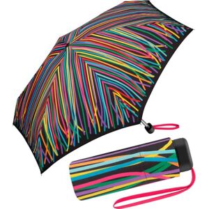 United Benetton Ultra Mini Zakparaplu, linten, Compact met veelkleurig ribbelpatroon United Benetton Ultra Mini Zakparaplu, linten, Compact met veelkleurig ribbelpatroon