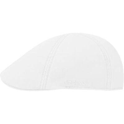 Stetson Level Gatsby pet voor heren platte zomerpet met klep, lente/zomer, Wit. 58-59 Stetson Level Gatsby pet voor heren platte zomerpet met klep, lente/zomer, Wit. 58-59