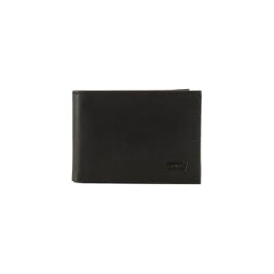 Levis Batwing Bifold ID herenportemonnee met twee kleppen, standaard zwart, 10,6 x 1,2 x 8,1 cm Levis Batwing Bifold ID herenportemonnee met twee kleppen, standaard zwart, 10,6 x 1,2 x 8,1 cm