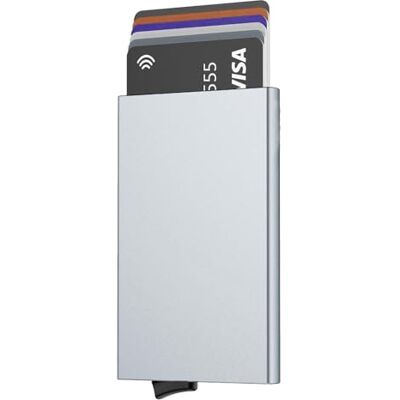 Stock Líder Aluminium kaarten, 5 kleuren RFID metalen kaarthouder, creditcardhouder, aluminium portemonnee, originele cadeaus voor mannen, aluminium kaarthouder portemonnee, grijs., Modern Stock Líder Aluminium kaarten, 5 kleuren RFID metalen kaarthouder, creditcardhouder, aluminium portemonnee, originele cadeaus voor mannen, aluminium kaarthouder portemonnee, grijs., Modern